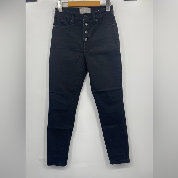 Everlane High Rise Skinny Jean Ankle in Black - Picture 7 of 11